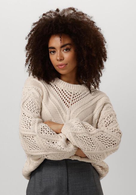 OBJECT Pull OBJDEDE KNIT L/S OZ PULLOVER Blanc - large