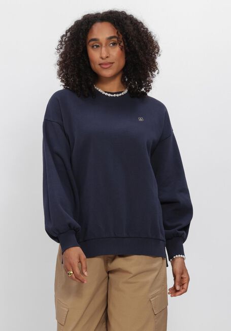 Donkerblauwe BY-BAR Trui LILI LONG SWEATER - large