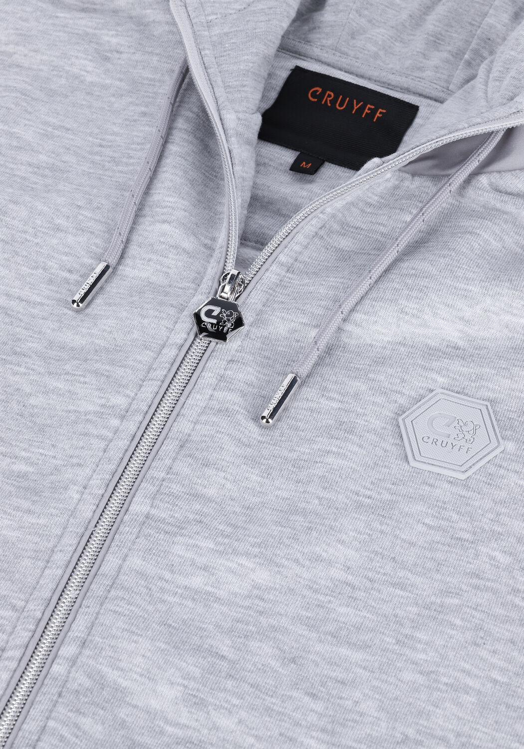 CRUYFF Gilet AIMAR ZIP THU - 280 GSM BRUSHBACK WOVEN OVERLAYERS Gris clair - large