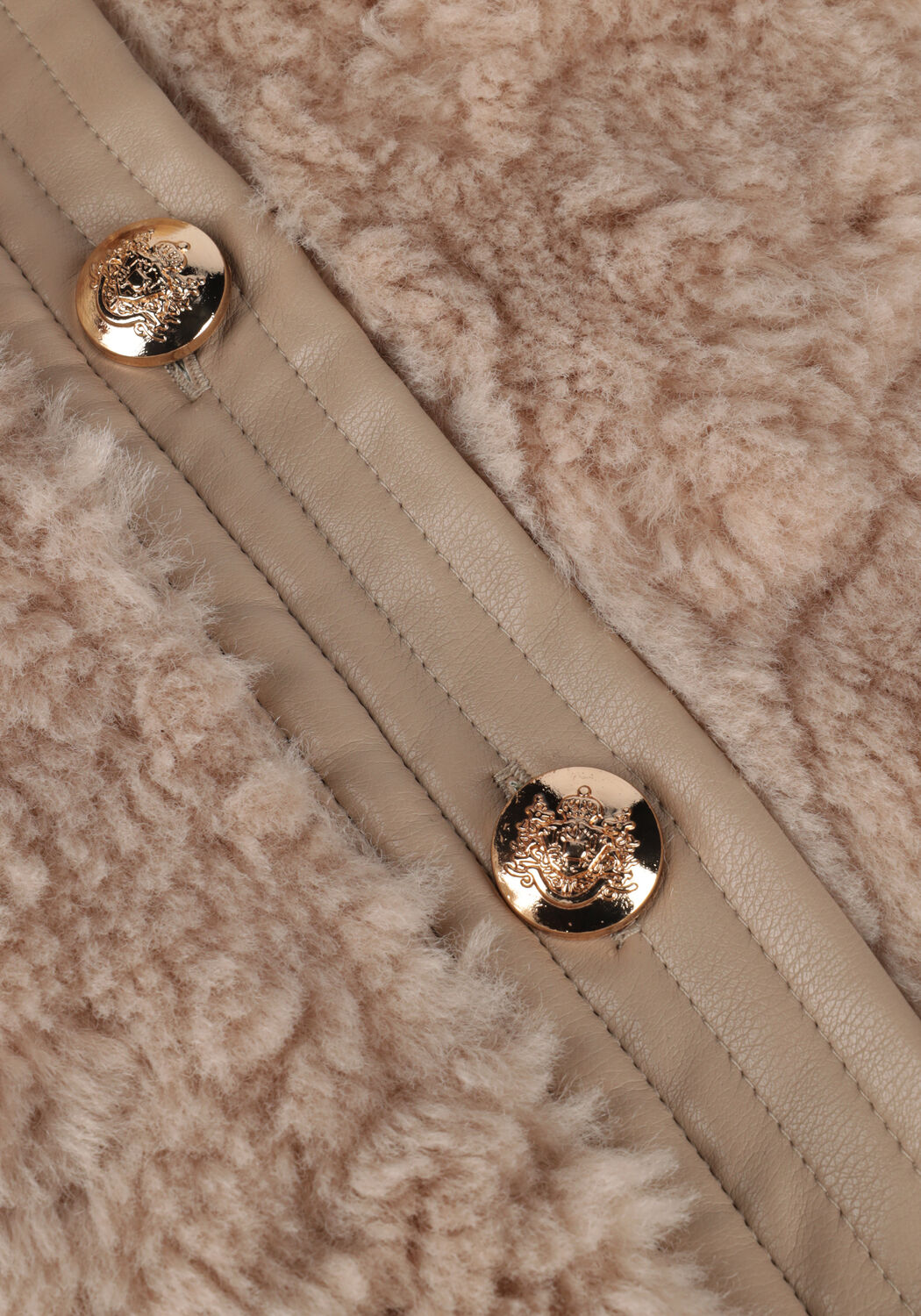 Beige SUNCOO Teddy jas ELIJAH - large