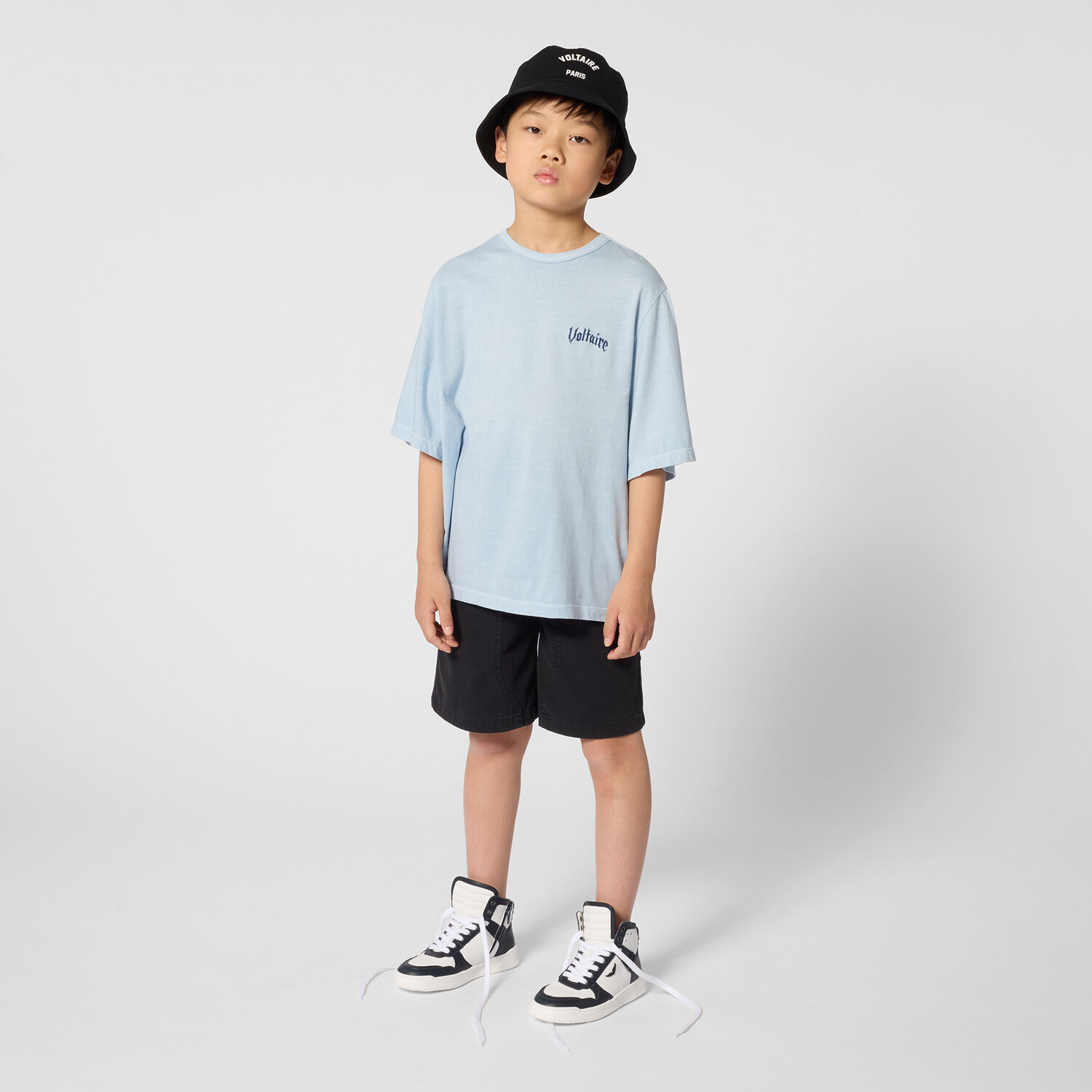 ZADIG & VOLTAIRE T-shirt X60585 Bleu clair - large