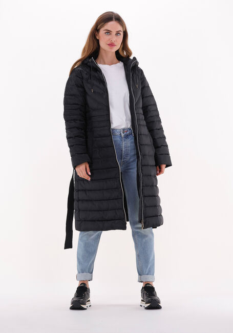 MICHAEL KORS Veste matelass&eacute; LONG FITTED PUFFER en noir - large