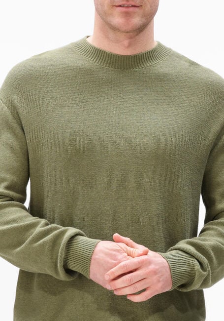 ANERKJENDT Pull AKEBBE COTTON/SILK KNIT en vert - large