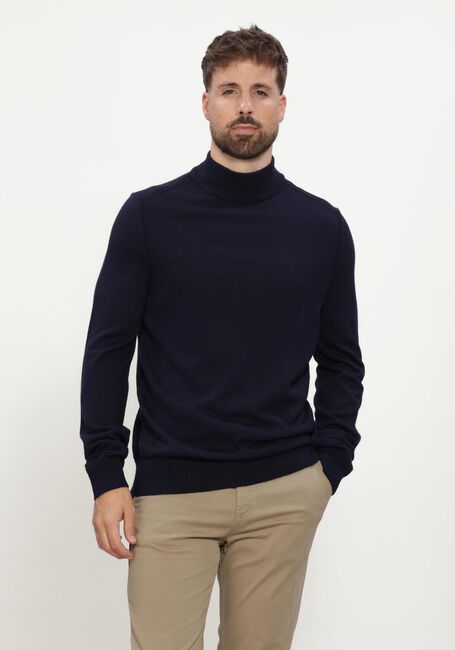BOSS ORANGE Col roul&eacute; AVAC Bleu fonc&eacute; - large