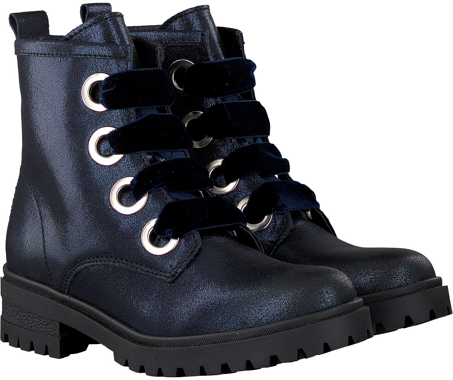 TOMMY HILFIGER Bottines à lacets METALLIC CLEATED LACE UP BOOT en bleu |  Omoda