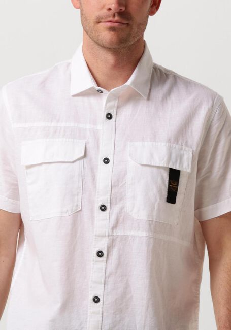 PME LEGEND Chemise décontracté SHORT SLEEVE SHIRT CTN/LINEN Écru - large
