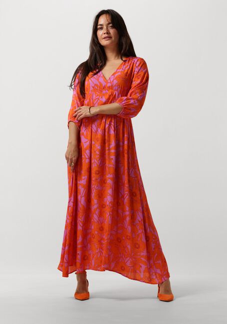 Paarse YDENCE Maxi jurk DRESS FEMME - large