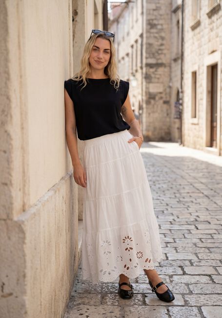 Witte Y.A.S. Maxirok YASLINE HW LONG SKIRT - large