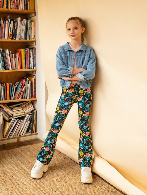 Donkerblauwe STREET CALLED MADISON Flared broek LE FLORE - large