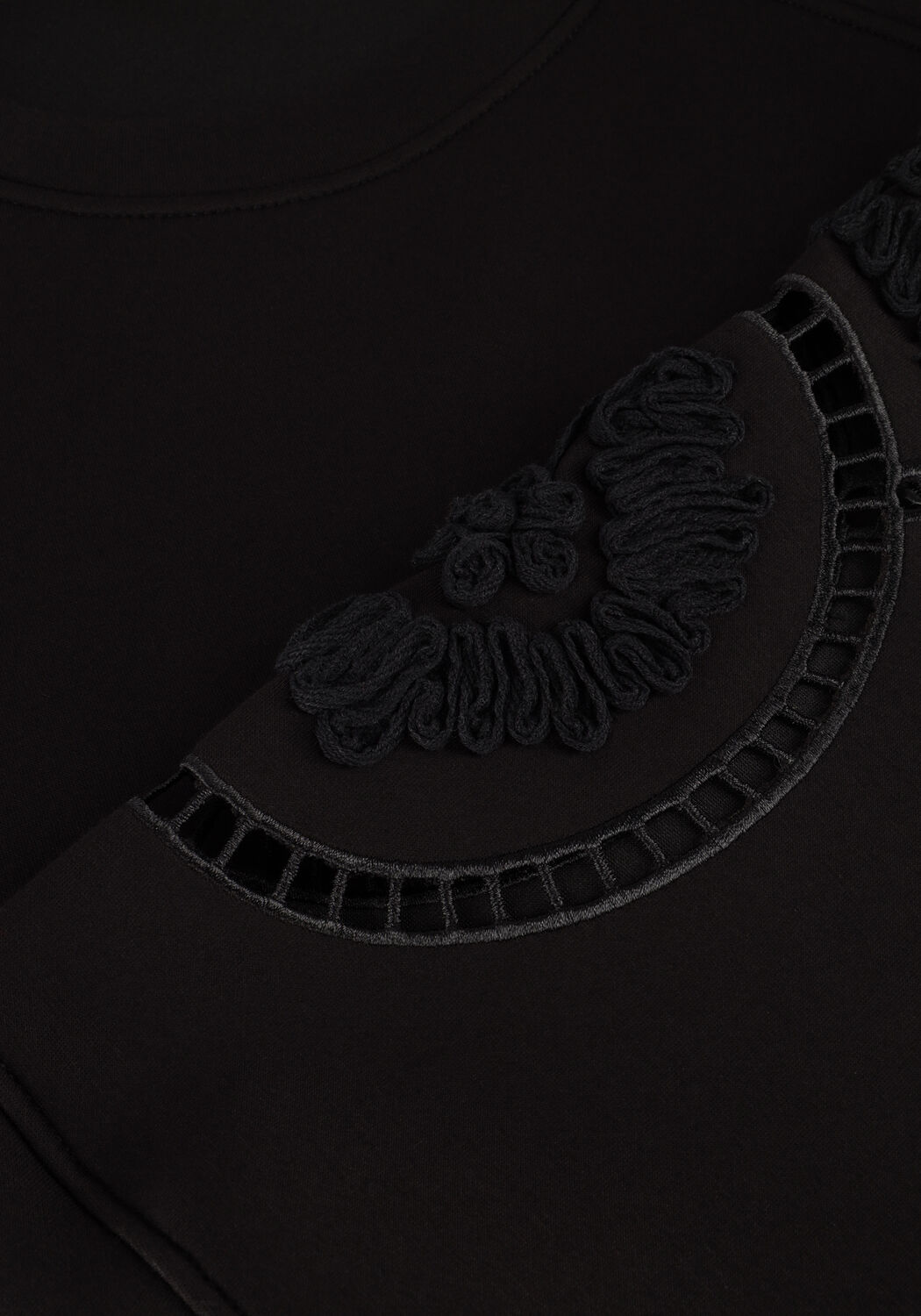 Zwarte OBJECT Mini jurk OBJDORINA LO L/S SWEAT DRESS - large