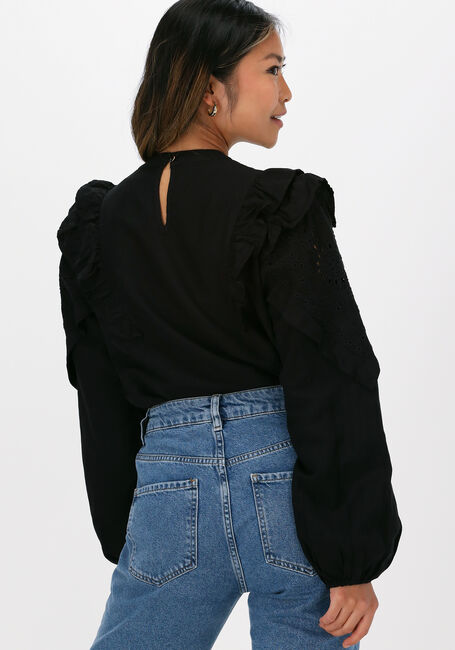 Zwarte SCOTCH & SODA  EMBROIDERED VOLUMINOUS SLEEVED - large