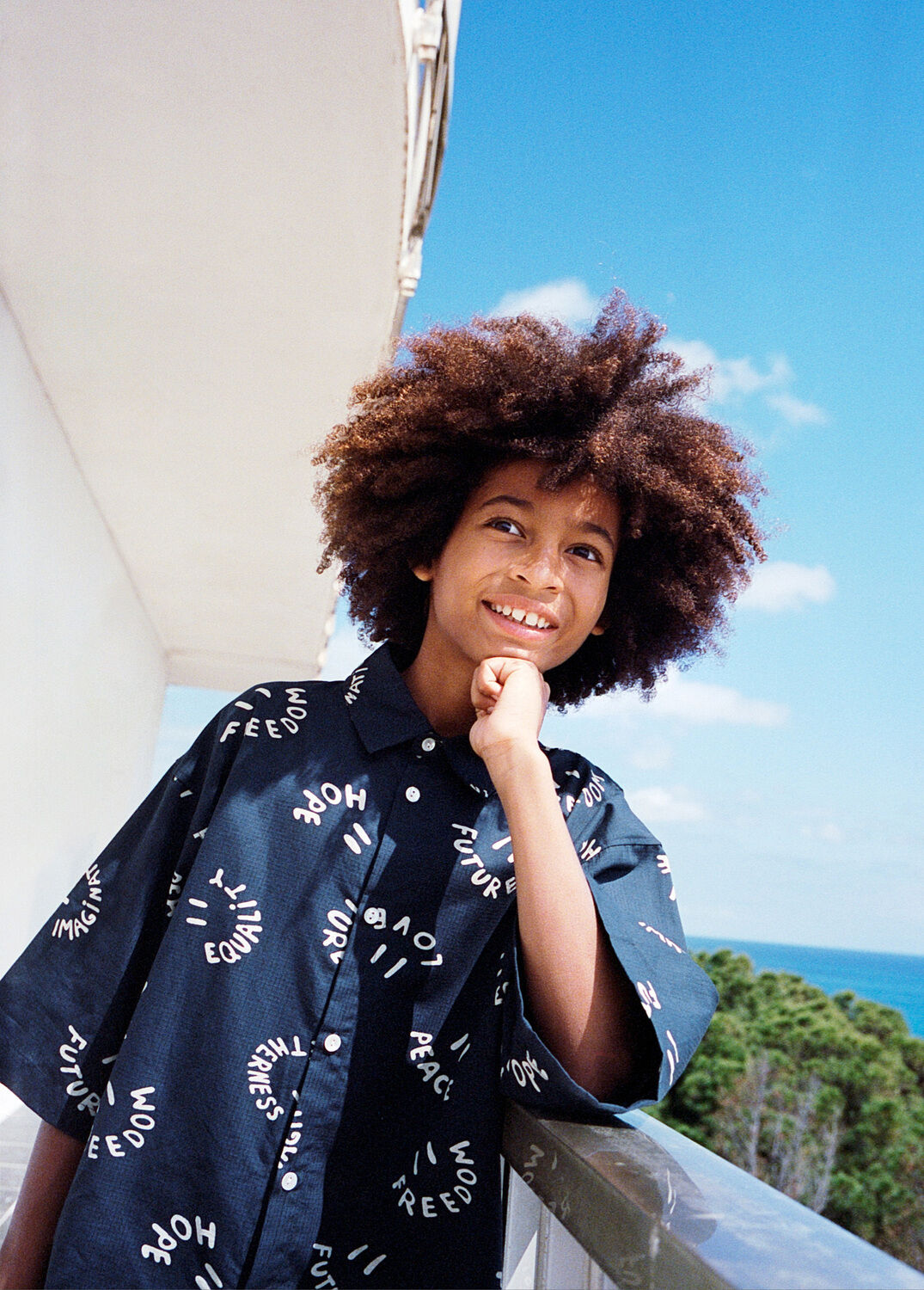 MOLO Chemise d&eacute;contract&eacute; RICHIE en noir - large