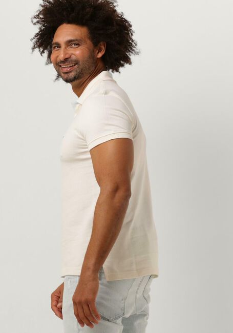 TOMMY HILFIGER Polo PRETWIST MOULINE SLIM FIT POLO en beige - large