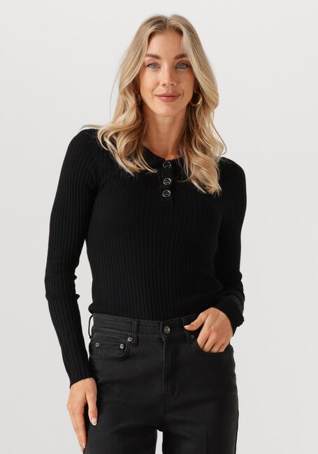 AAIKO Pull FLORES WO 310 en noir - large
