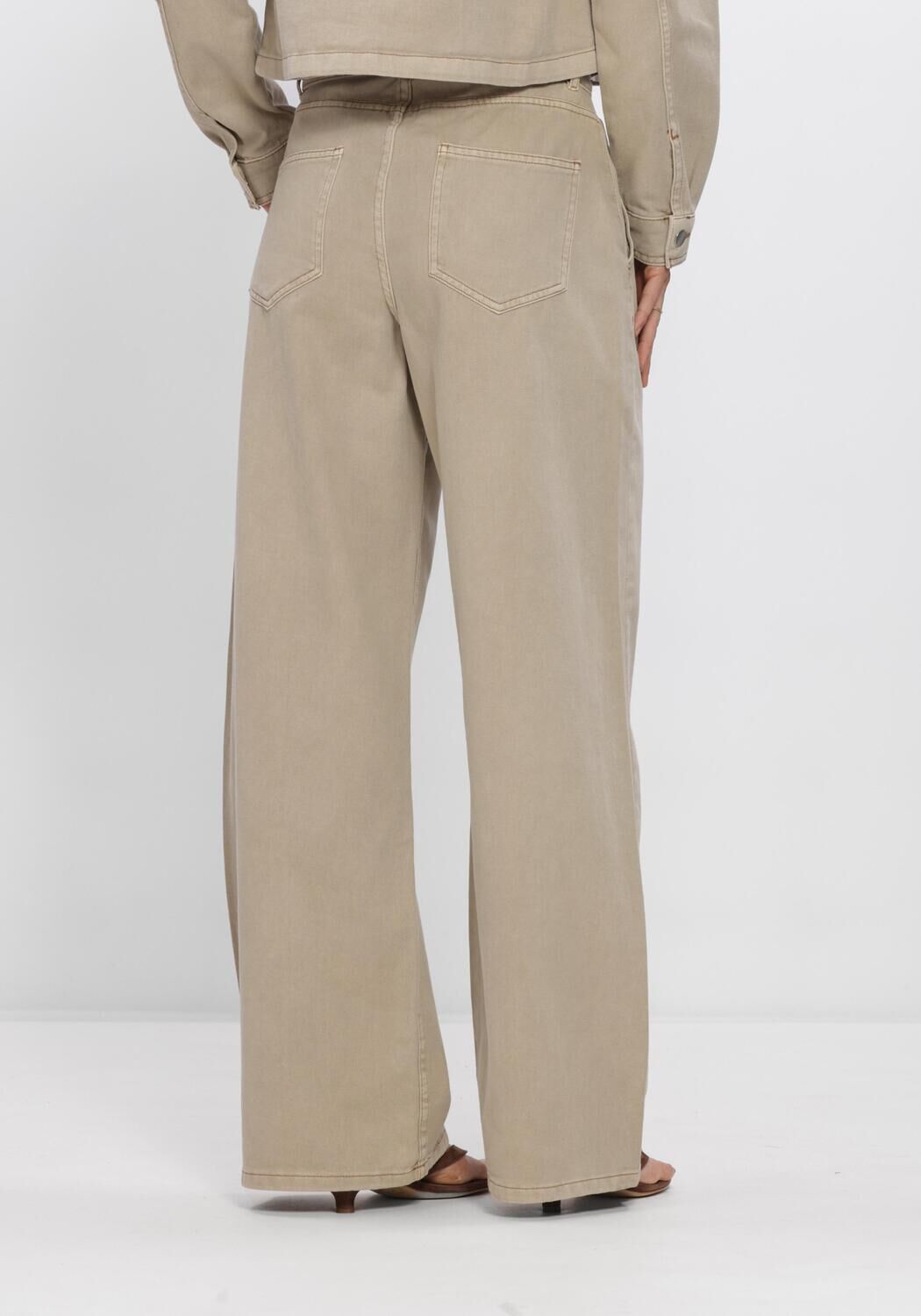 MSCH COPENHAGEN MSCHLIO PANTS Pantalons Sable - large