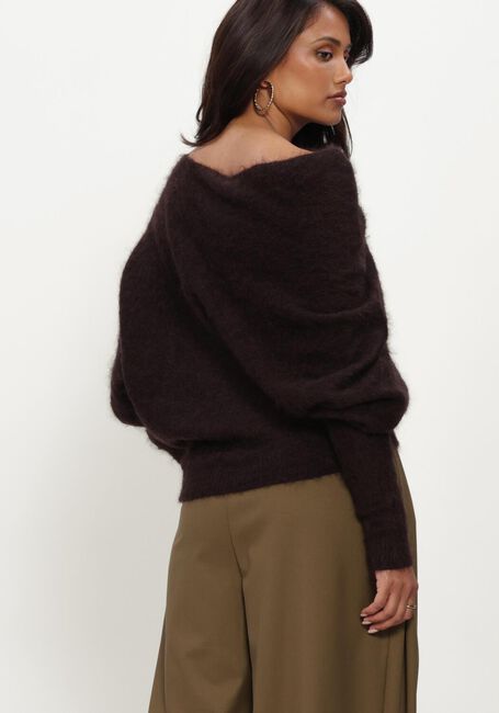 Bruine GESTUZ Trui GZDEBBIE DRAPE PULLOVER - large