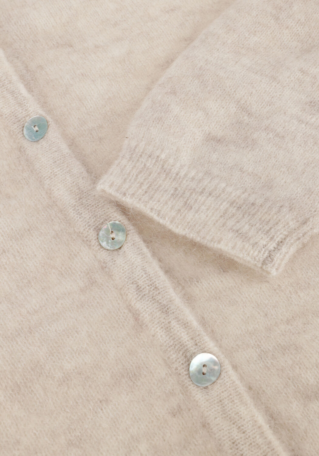 Creme STUDIO ANNELOES Trui BIBI MOHAIR CARDIGAN - large