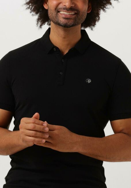 CAST IRON Polo SHORT SLEEVE POLO ORGANIX COTTON PIQUE ESSENTIAL en noir - large