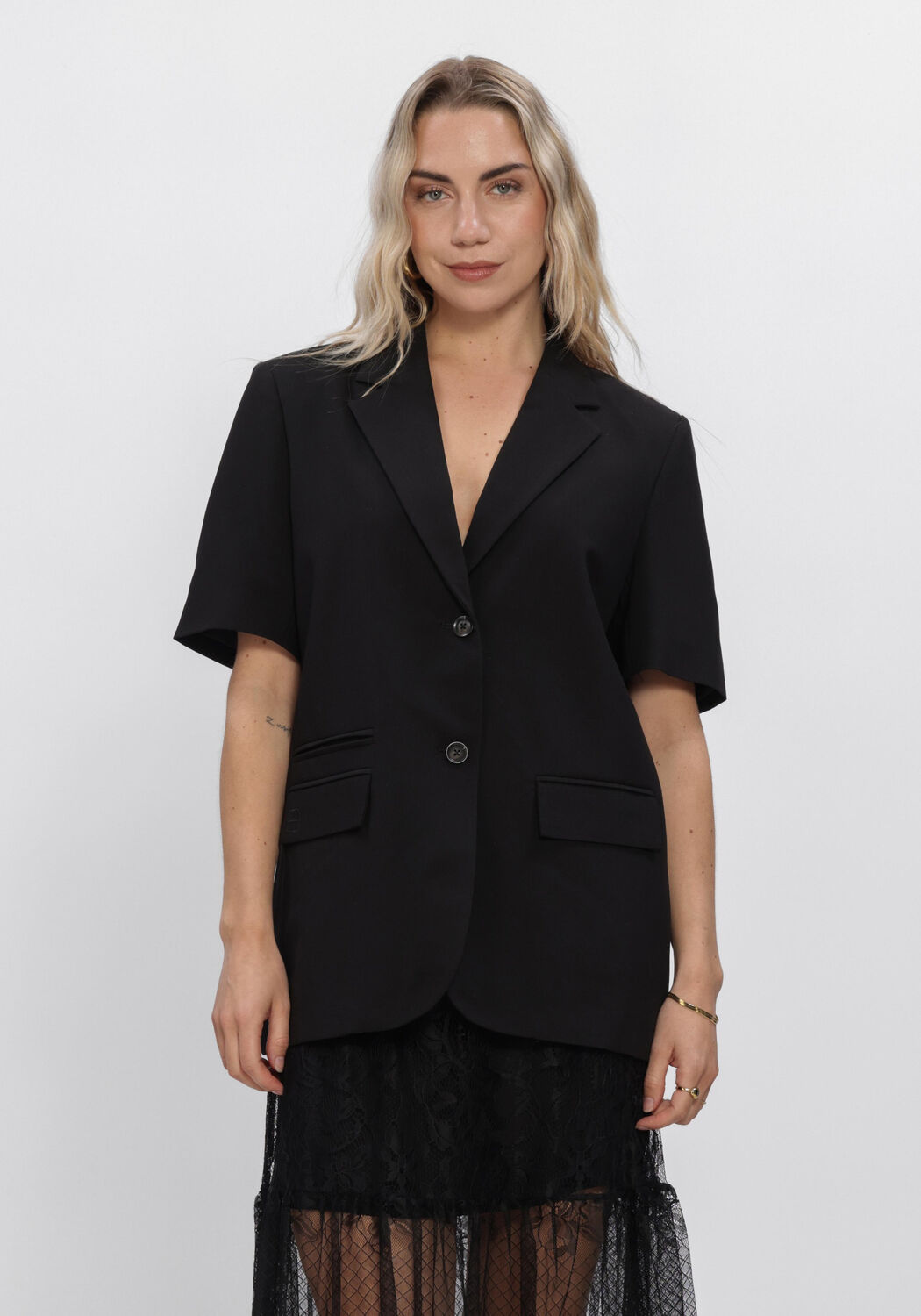 ROUGE EDIT ROULYLA 2/4 BLAZER/PF Blazers en noir - large