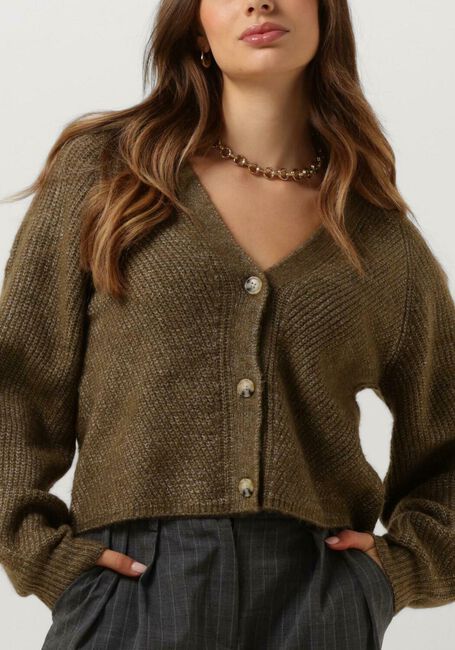 Groene MSCH COPENHAGEN Vest MSCHPETUNIA PEGGY CARDIGAN - large