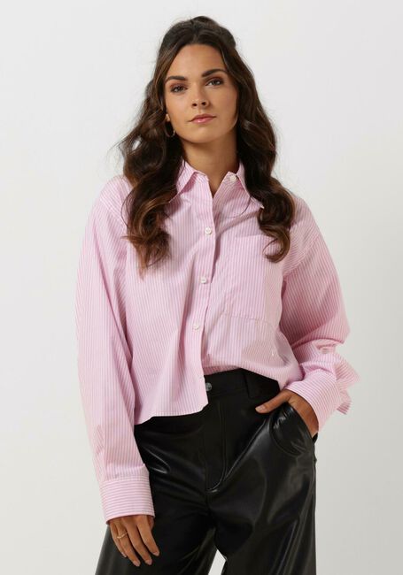 Roze VANILIA  LONDON STRIPE SHIRT - large