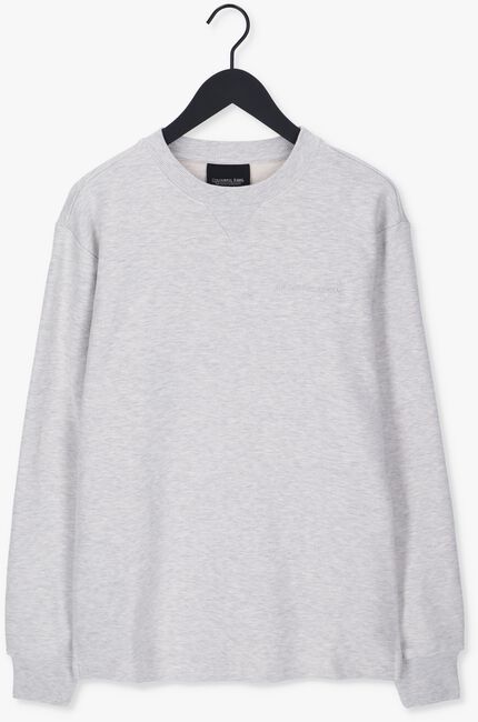 Grijze COLOURFUL REBEL Sweater UNI MELANGE SLIT SWEAT - large