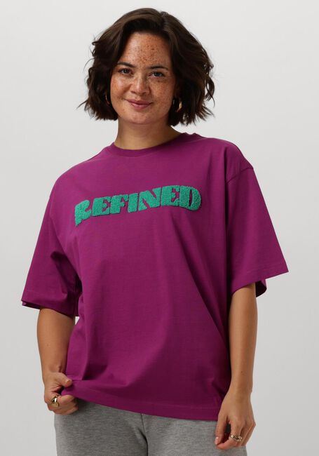 Paarse REFINED DEPARTMENT T-shirt MAGGY - large