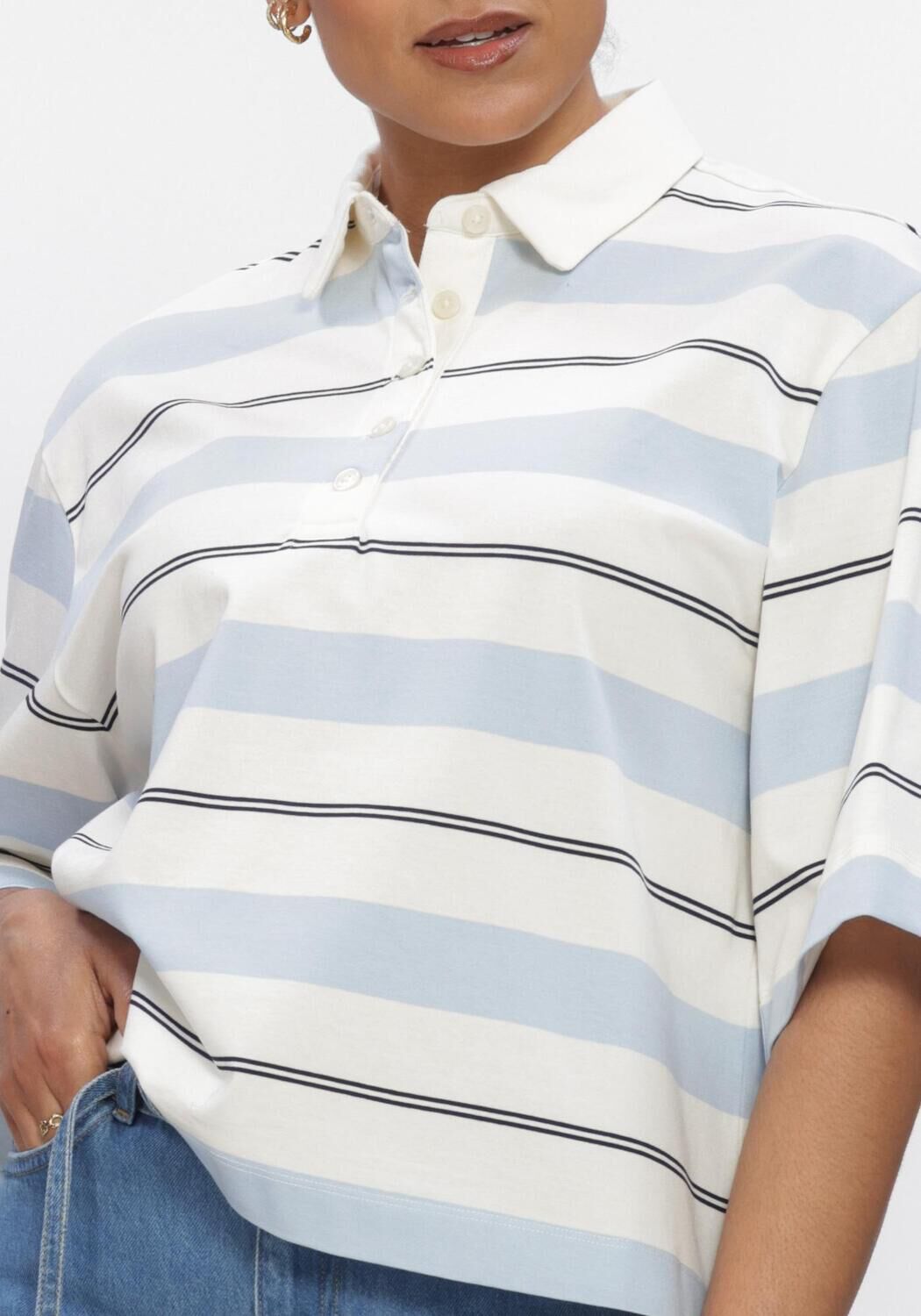 SELECTED WOMEN SLFRELAXED MELLIE 2/4 POLO Hauts & T-shirts en gris - large