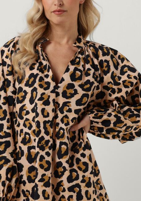 Bruine NOTRE-V Mini jurk NV-DAYO MINI DRESS - large