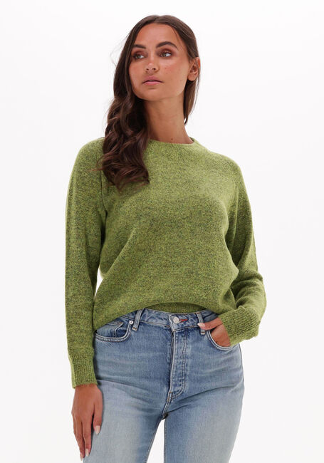 Groene SELECTED FEMME Trui LULU LS KNIT O-NECK B - large