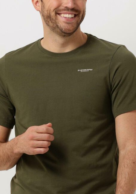 G-STAR RAW T-shirt SLIM BASE R T S/S Olive - large