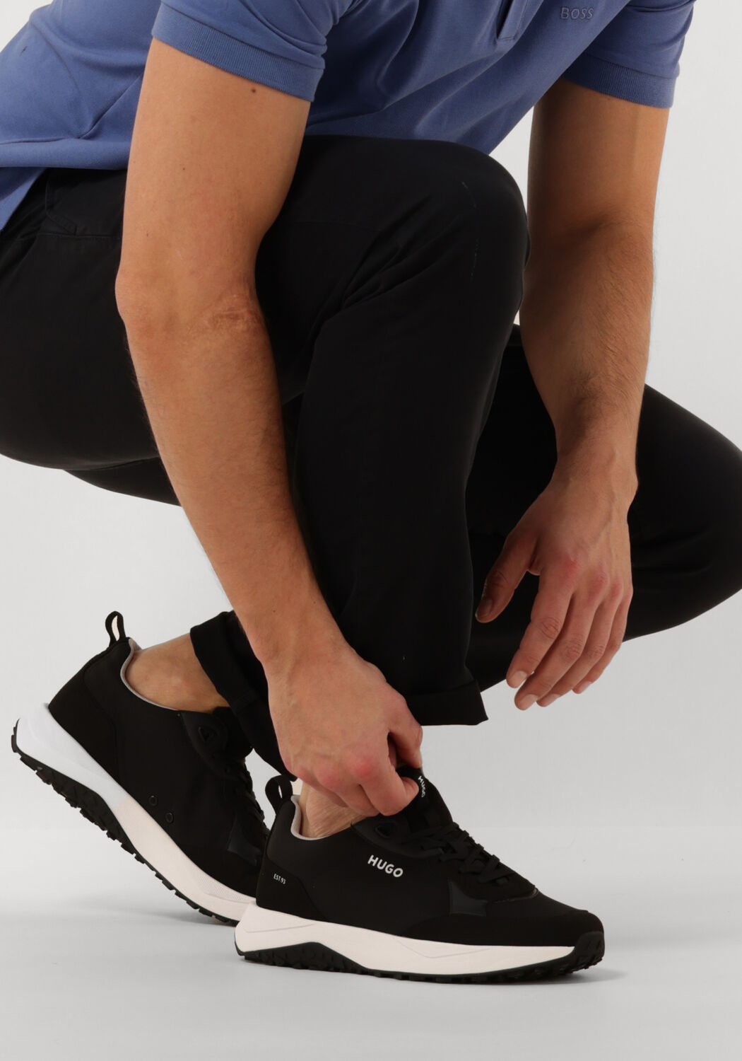 Zwarte HUGO Sneakers KANE RUNN - large