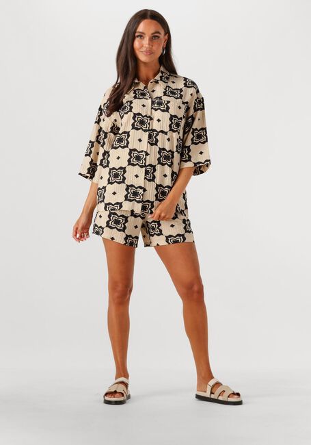 Beige OBJECT  OBJELLA 3/4 SHIRT 138 - large