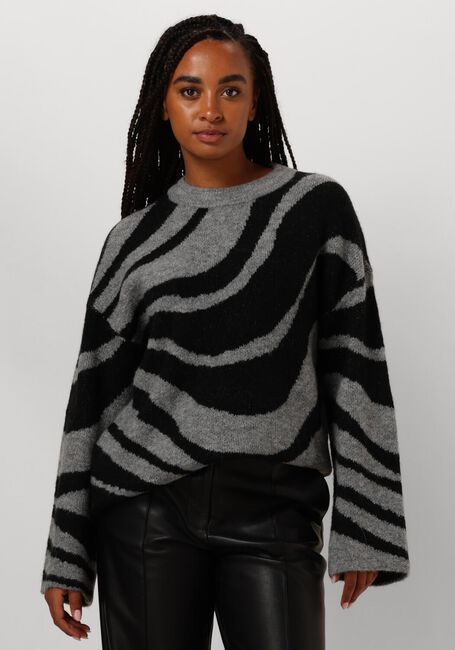 OBJECT Pull OBJDIANA LO L/S KNIT PULLOVER en gris - large
