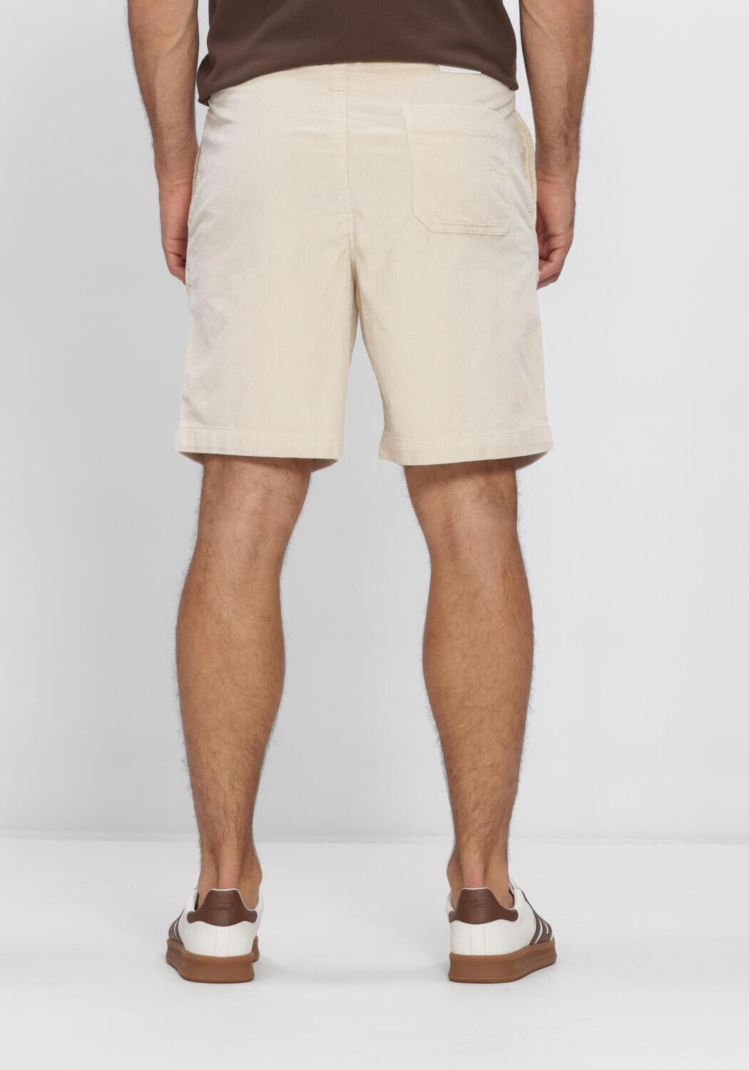 SELECTED MEN SLHREGULAR-JACE CORDUROY  SHORTS NOOS Pantalons en beige - large