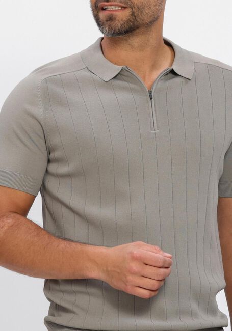 GENTI Polo POLO ZIP SS 1260 en taupe - large