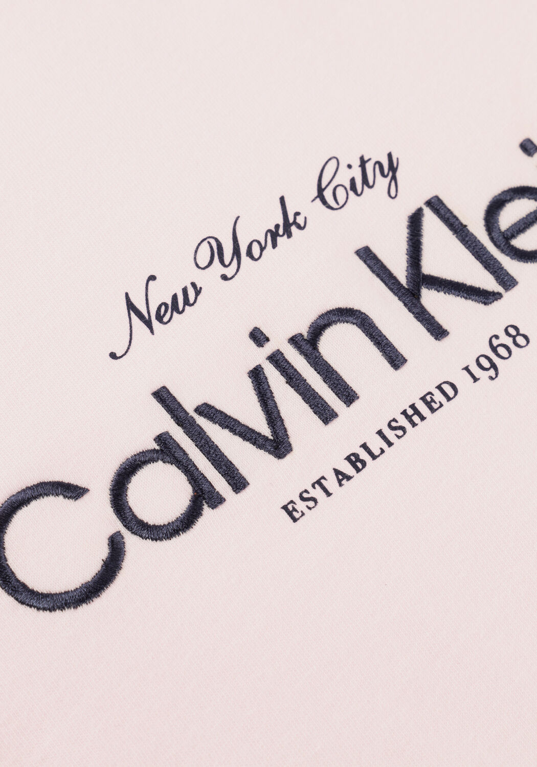 Lichtroze CALVIN KLEIN T-shirt SS CLASSIC CK NYC LOGO TEE - large
