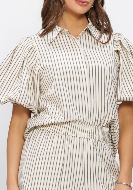 NOTRE-V NV-HINKA CREPE STRIPE Blouses Blanc - large