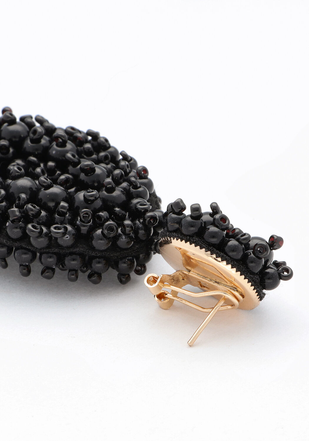 NOTRE-V Boucles d'oreilles EARRING BEADS en noir - large