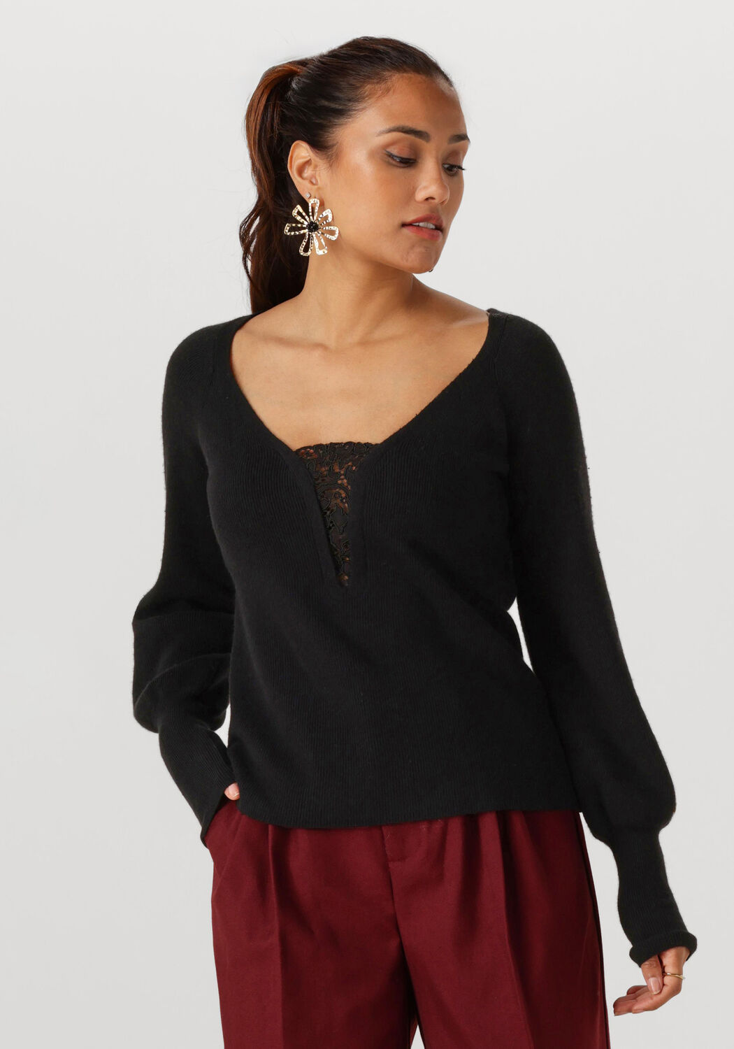 TWINSET MILANO Pull 252TT3392 en noir - large