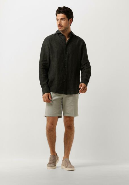 PROFUOMO Chemise décontracté SHIRT X-CUTAWAY SC LINNEN Vert foncé - large