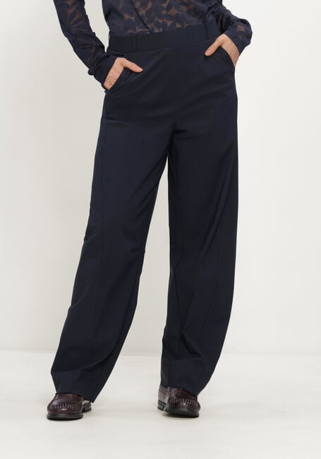 Donkerblauwe STUDIO ANNELOES Pantalon Marlise barrel trousers - large