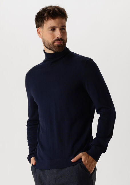 SELECTED HOMME Col roulé SLHTRAY LS KNIT MERINO ROLL NECK Bleu foncé - large