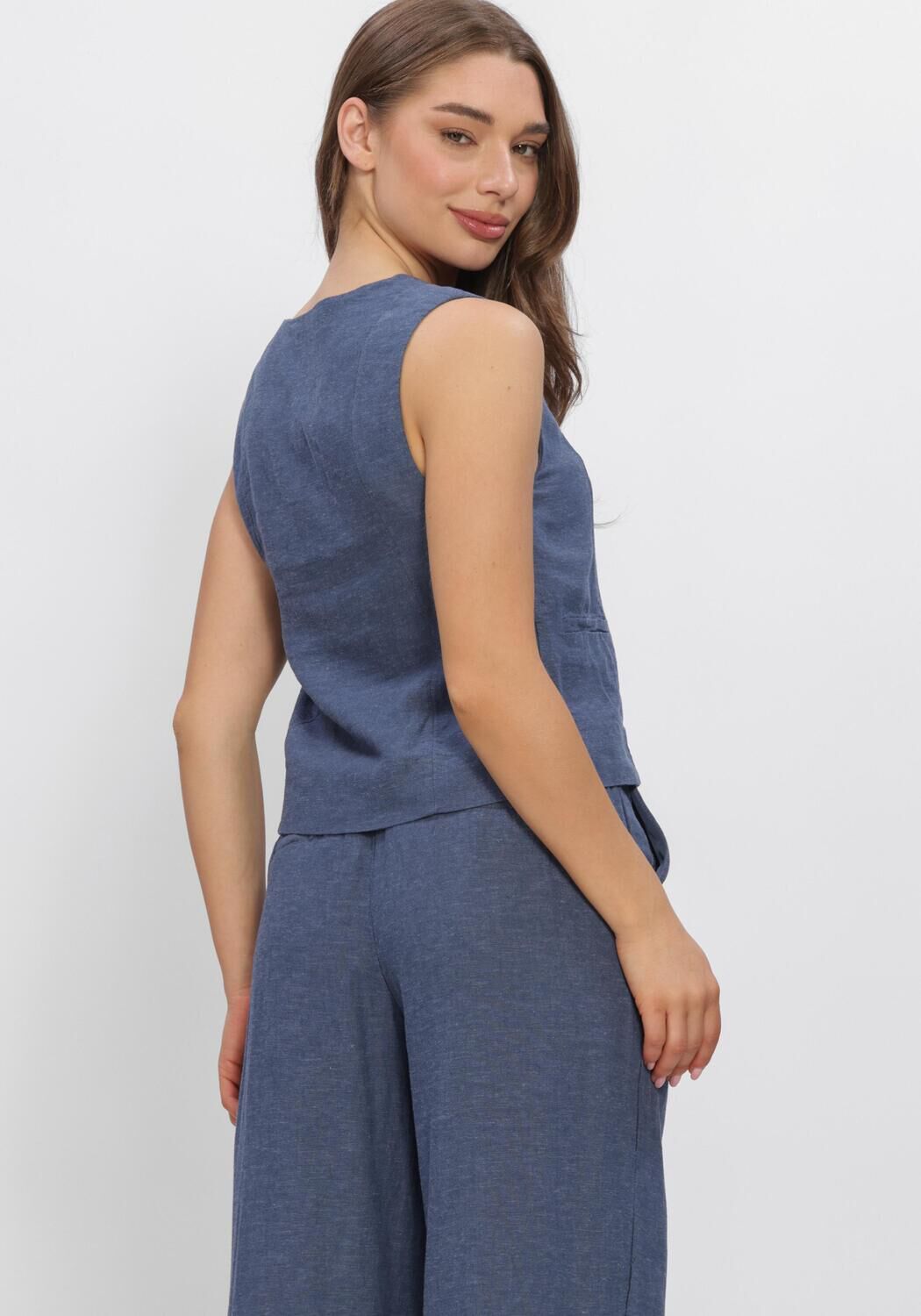 MSCH COPENHAGEN MSCHVIANA GINIA V NECK WAISTCOAT Vestes en bleu - large