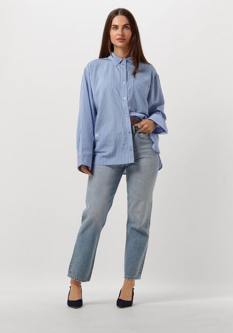 Blauwe MODSTRÖM  KADIRMD STRIPE SHIRT Blauwe MODSTRÖM  KADIRMD STRIPE SHIRT - large