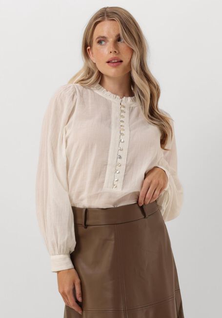 RUBY TUESDAY IREM BLOUSE WITH SMALL PLEATS + BUTTONS PLACKET Blouses en blanc - large
