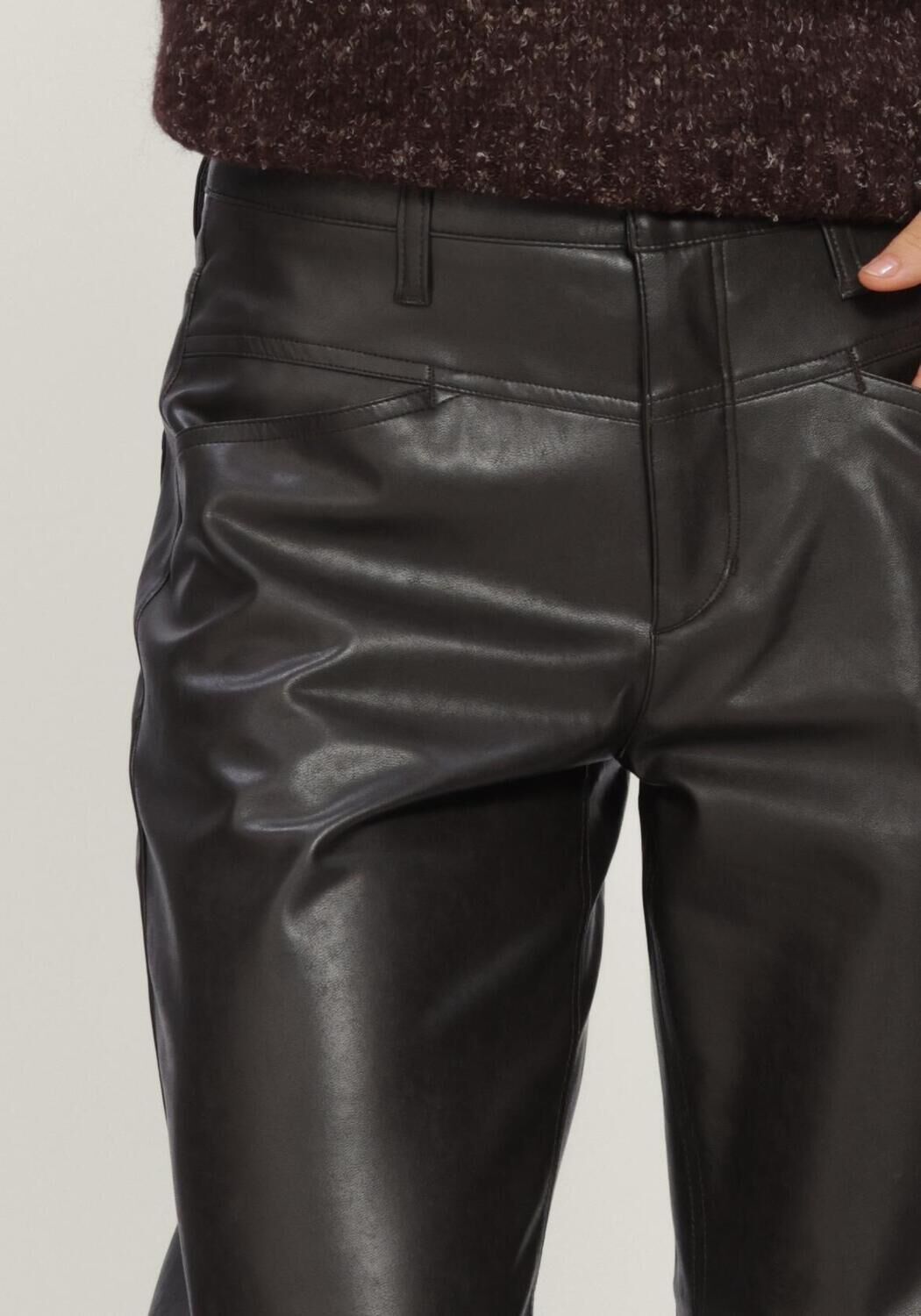 CAMBIO ELIN VEGAN NAPPA LEATHERSTRETCH Pantalons en marron - large