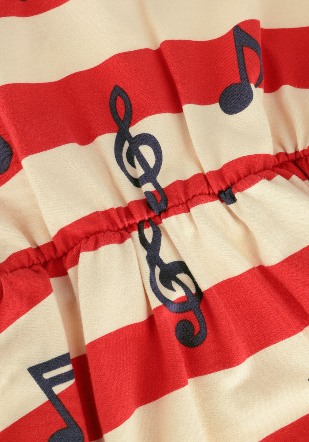 CARLIJNQ Robe midi MUSIC NOTES - DRESS LONGSLEEVE RUFFLES en rouge - large