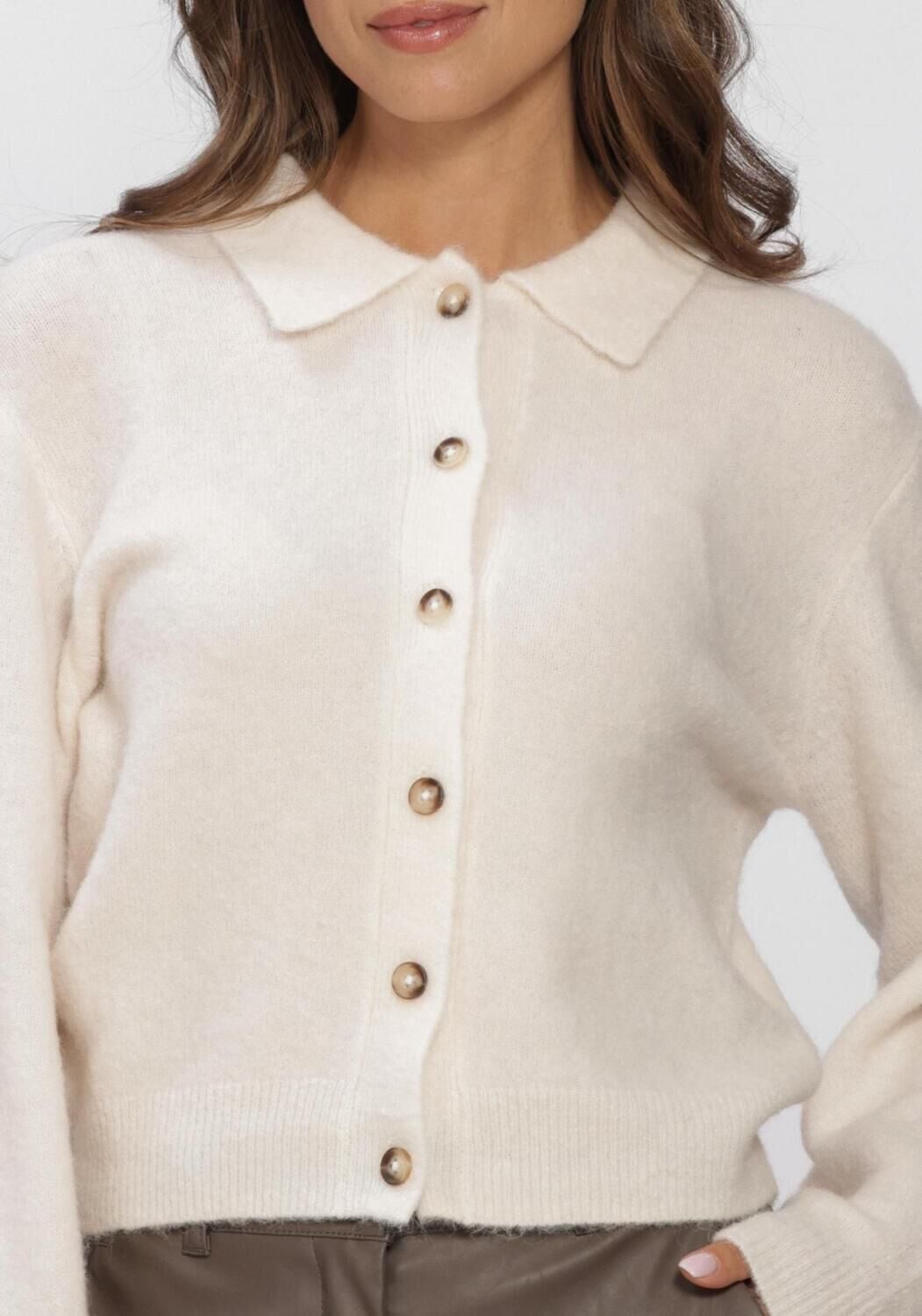 KNIT-TED Gilet DANNY CARDIGAN Blanc - large