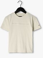 TOMMY HILFIGER T-shirt TONAL LOGO TEE S/S en beige - medium